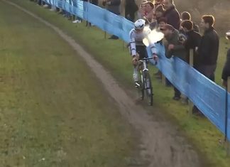 El nuevo ataque que sufrió el ciclista Van der Poel: “Me asusté un poco porque vi que algo venía hacia mí”