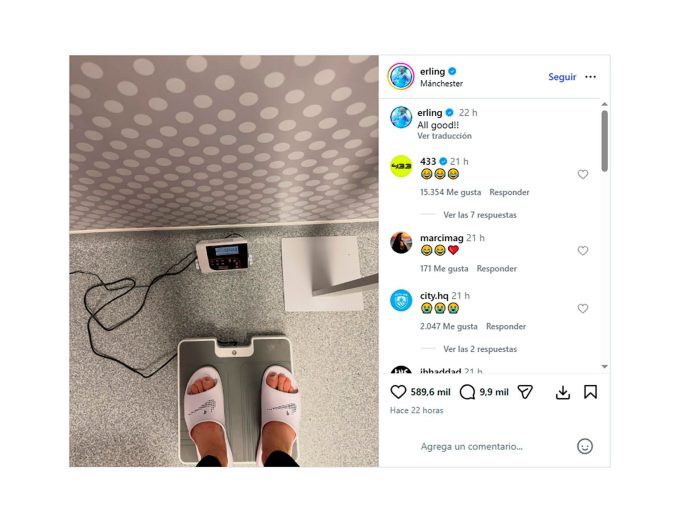 La pícara respuesta de Erling Haaland tras la estricta medida que le impuso Guardiola al plantel del Manchester City en Navidad