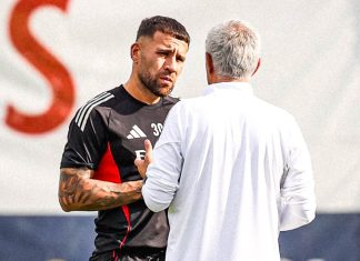 La tajante postura de José Mourinho ante el interés de Barcelona por Nicolás Otamendi