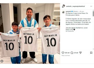 “De príncipe a genio”: el regalo que Neymar les envió a Messi y sus hijos