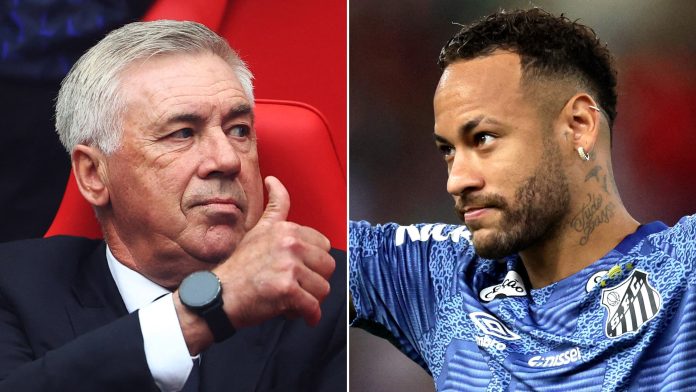 El exabrupto de Neymar contra Carlo Ancelotti en vivo al no ser convocado para la selección brasileña