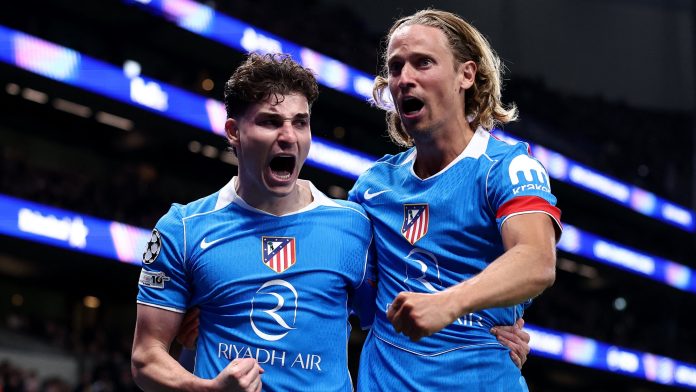 Recuperación en defensa, corrida de arco a arco y definición al ángulo: el golazo de Julián Álvarez en la revancha ante el Tottenham