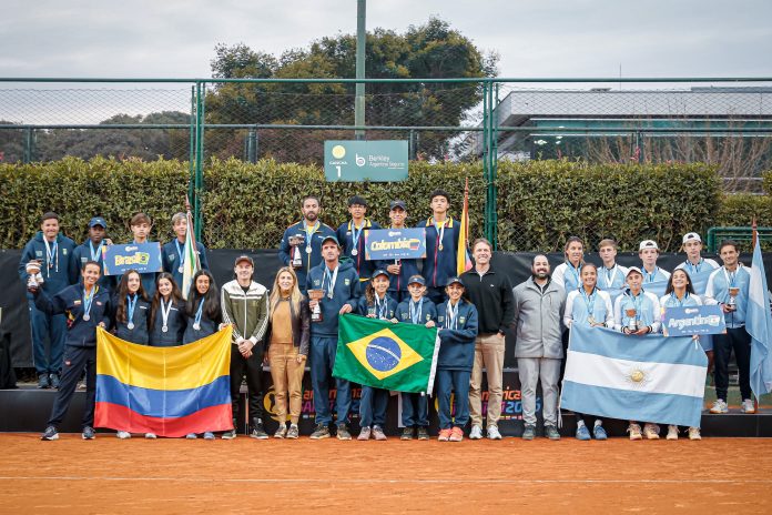 Argentina finalizó en el 3° puesto el Campeonato Sudamericano Sub 14 de tenis en Rosario