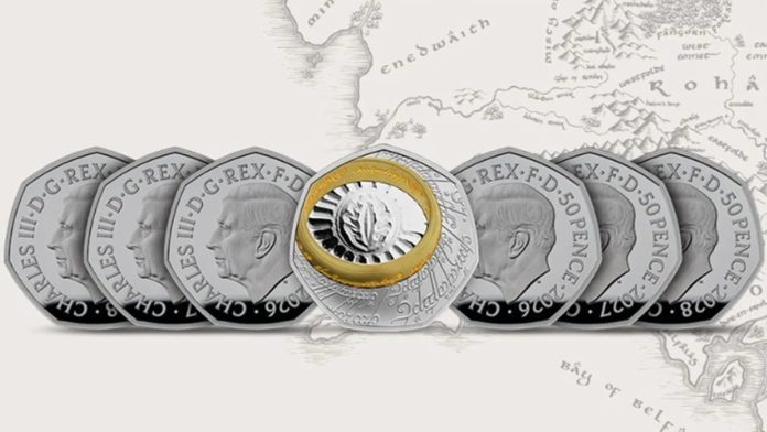 El Reino Unido lanzó monedas inspiradas en El Señor de los Anillos