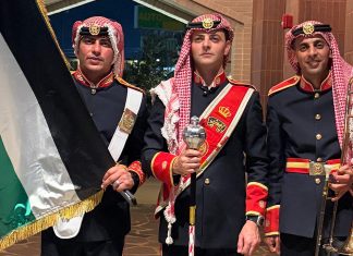 “Amo a Messi” y “Maradona es el rey”: el inesperado encuentro con la banda militar de Jordania antes del partido con Argentina
