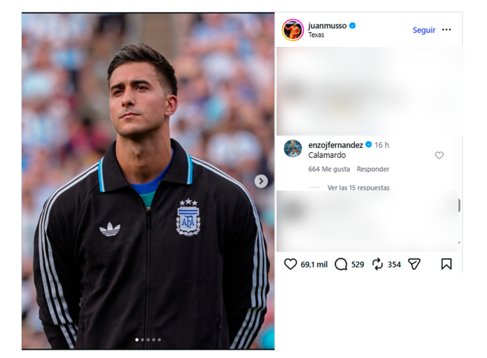 El singular apodo que Enzo Fernández le puso a Juan Musso y generó las reacciones de los jugadores de la Scaloneta