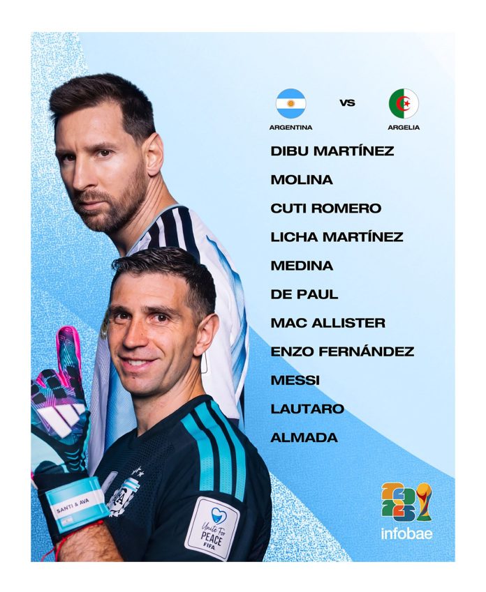 La formación que eligió Scaloni para el debut de la selección argentina en el Mundial con una sorpresa en la defensa