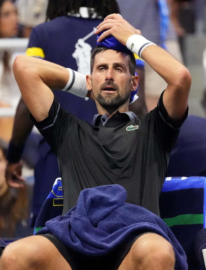 Djokovic, al límite en el US Open: vomitó durante el maratónico juego ante Mariano Navone y reavivó las dudas sobre su estado físico