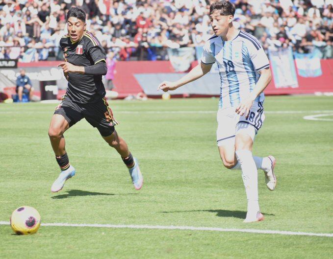 Con un gol sobre el final, la selección argentina Sub 19 le ganó 1-0 a Perú y se clasificó a la final de los Juegos Suramericanos