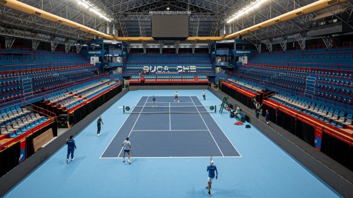 Copa Davis: la Selección Argentina de tenis tuvo su primer entrenamiento en Neuquén