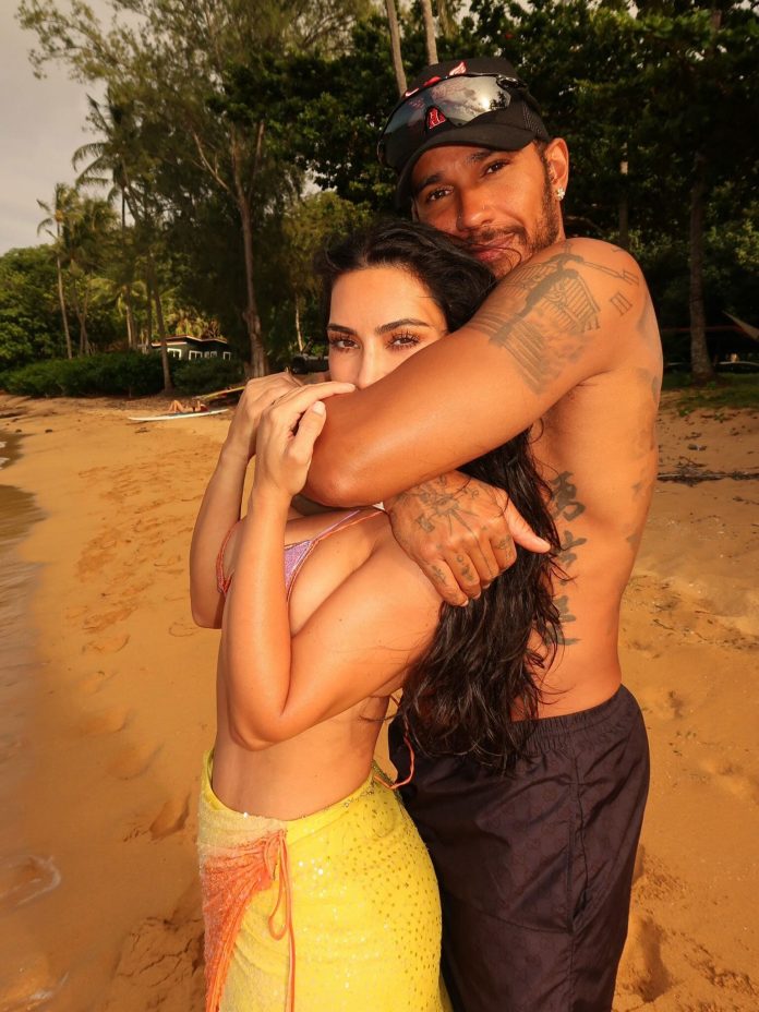 Lewis Hamilton reveló detalles de su relación con Kim Kardashian frente a los fanáticos de la F1: el especial regalo para sus hijos